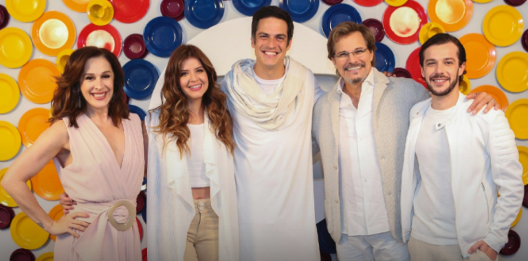 Artistas gravam vinheta de fim de ano da TV Globo
