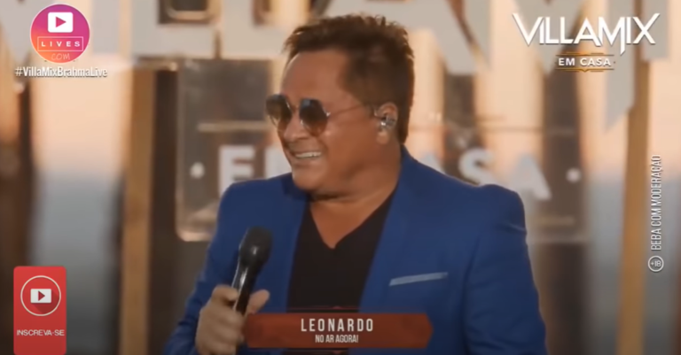 Live de Leonardo começa sem áudio e cantor ‘esculhamba’ equipe