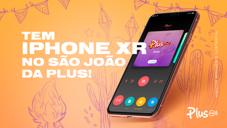 São João da Plus FM Paraipaba tem Iphone XR 64