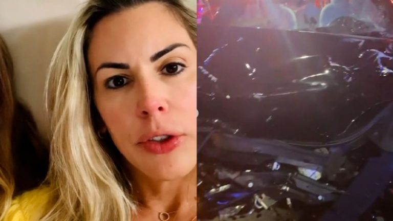 Joana Prado, a ex-Feiticeira, sofre acidente de carro nos Estados Unidos