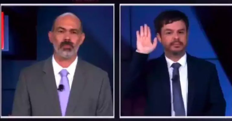 Adrilles faz gesto incomum ao encerrar programa e internautas apontam saudação nazista