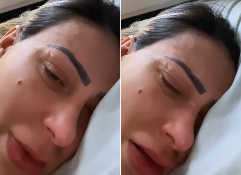 Andressa Urach chora ao desabafar sobre pós-parto: “Estou muito mal”
