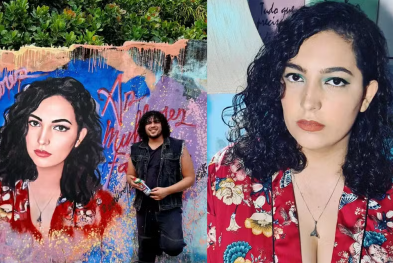 Ex de Lucas Buda do BBB 24 ganha grafite no Crato