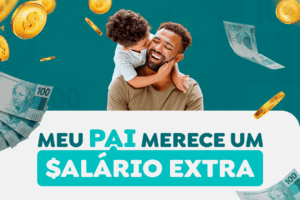 Sorteio de salários mínimos marca campanha da Plus FM para os pais