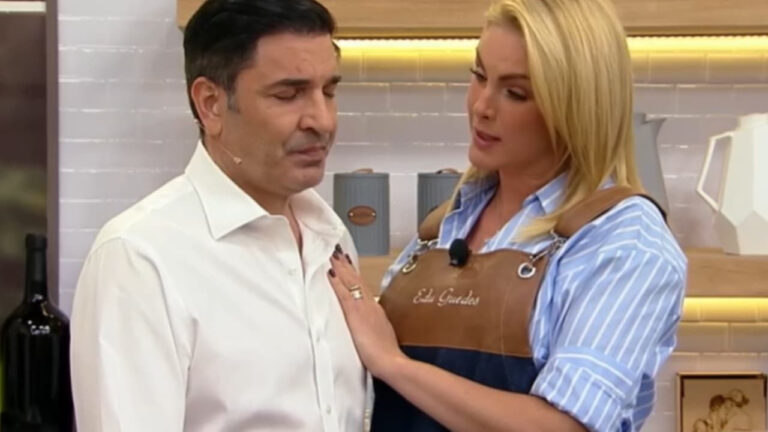 Edu Guedes se emociona ao voltar à TV após cirurgia e recebe apoio de Ana Hickmann
