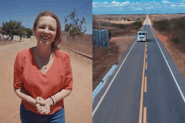 Prefeita de Crateús, Janaína Farias, anuncia construção de 13 km de estrada