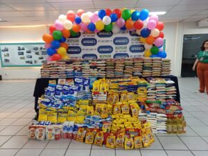Iniciativa solidária arrecada e doa mais de meia tonelada de alimentos em Fortaleza