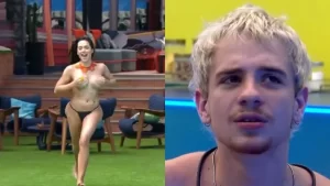 Jordana pula seminua na piscina e é criticada por Juliano no “BBB 26”