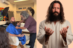 Malvino Salvador mostra caracterização para interpretar Jesus em Pacatuba